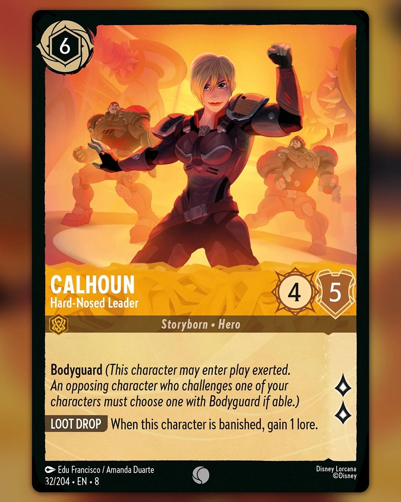 &ldquo;Calhoun: Hard-Nosed Leader&rdquo; &copy;Disney 🔫
Illustration done for @disneylorcana and @ravensburgerglobal!

Artists: Edu Francisco (lines) @dinduarte.jpg (color)
AD: @lizrichardsdesign 

#disney #lorcana #disneylorcana #tcg #illustration 