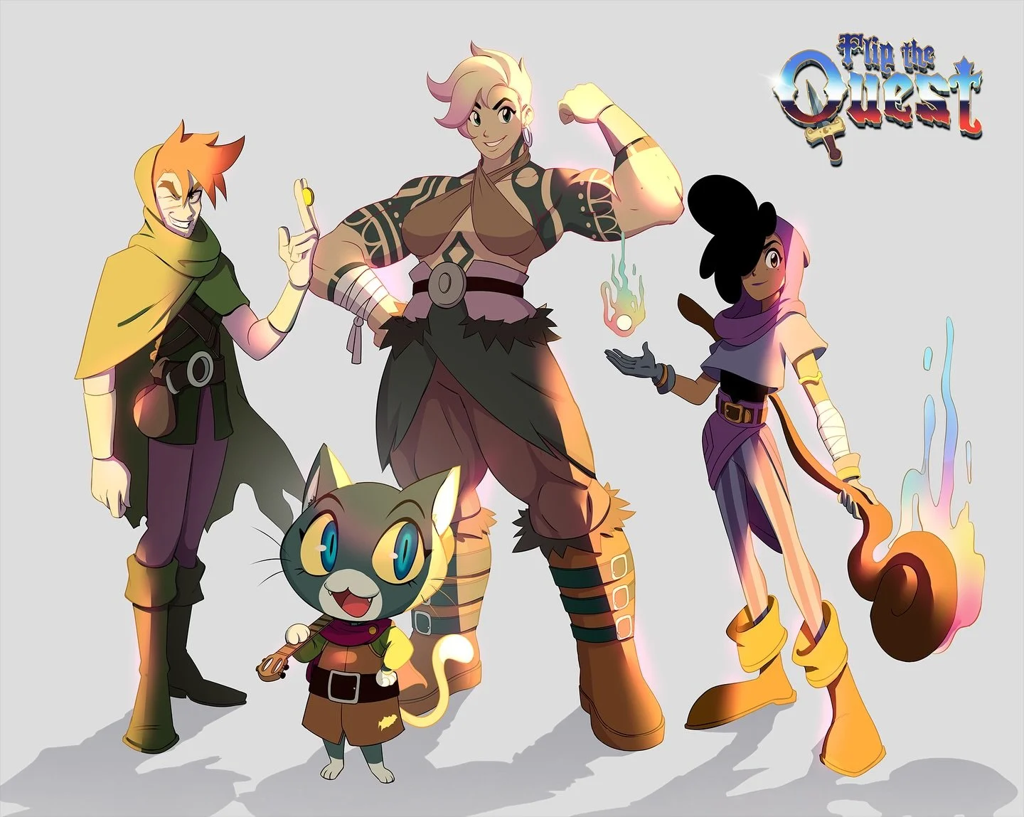 Meet the party!
&hellip;they&rsquo;re not ready.

Muscle, no strength.
Magic, with side effects.
Stealth? Extremely optional.
Charisma&hellip;in theory.

They got paid upfront, and already spent it.
Now they have to save the world ⚔️

#FlipTheQuest