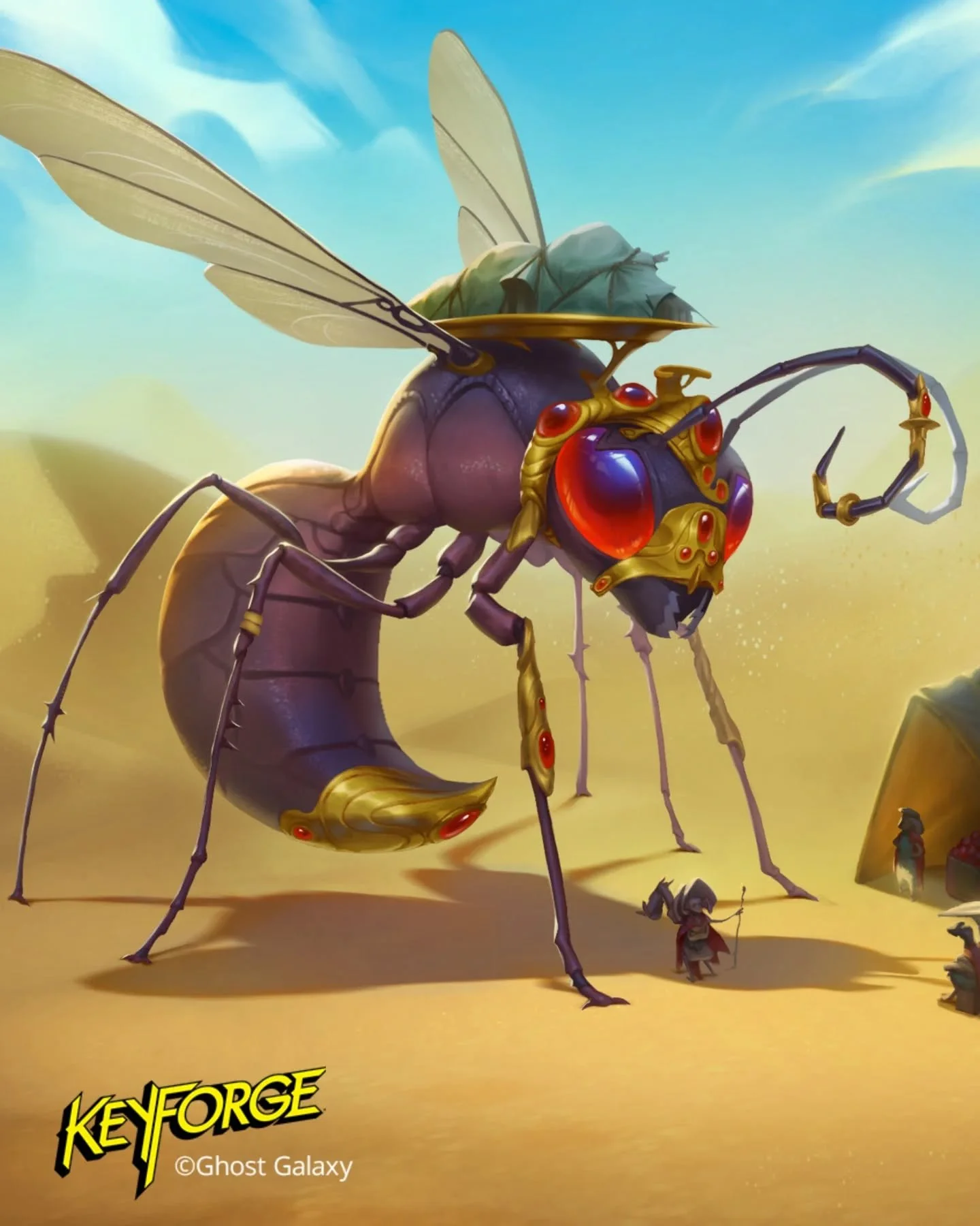 &ldquo;Waspscream&rdquo; &copy;Ghost Galaxy

Illustration done for Keyforge: Draconian Measures

Artists: @hidekusai_ (layout) @fabio__bottega (color)