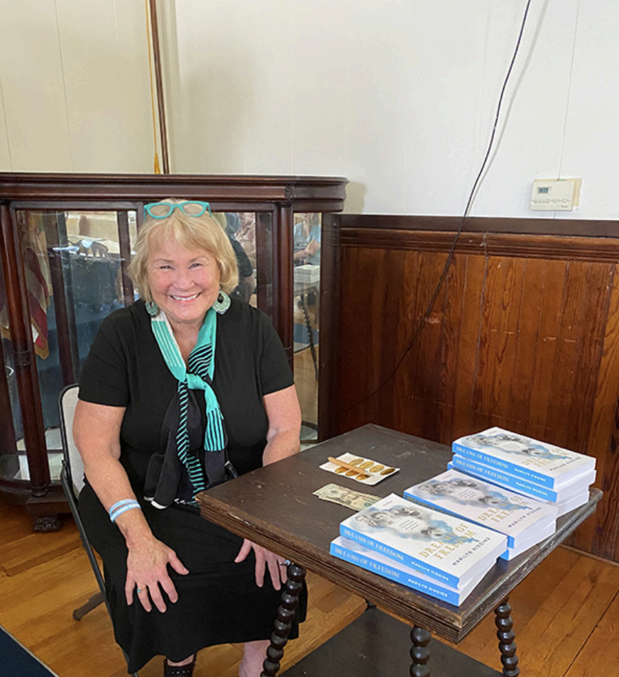 Marilyn Higgins describes her book as ‘a novel with local history, mystery, and romance’
