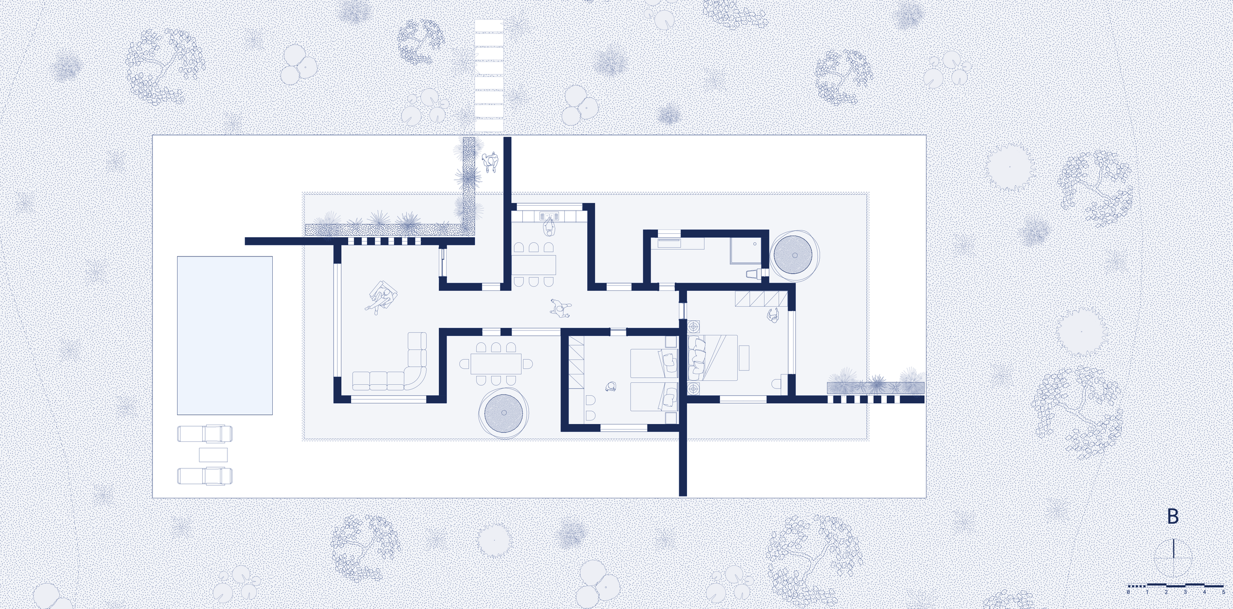 Between shadow and salt, architecture learns to rest — as summer becomes a state of being.