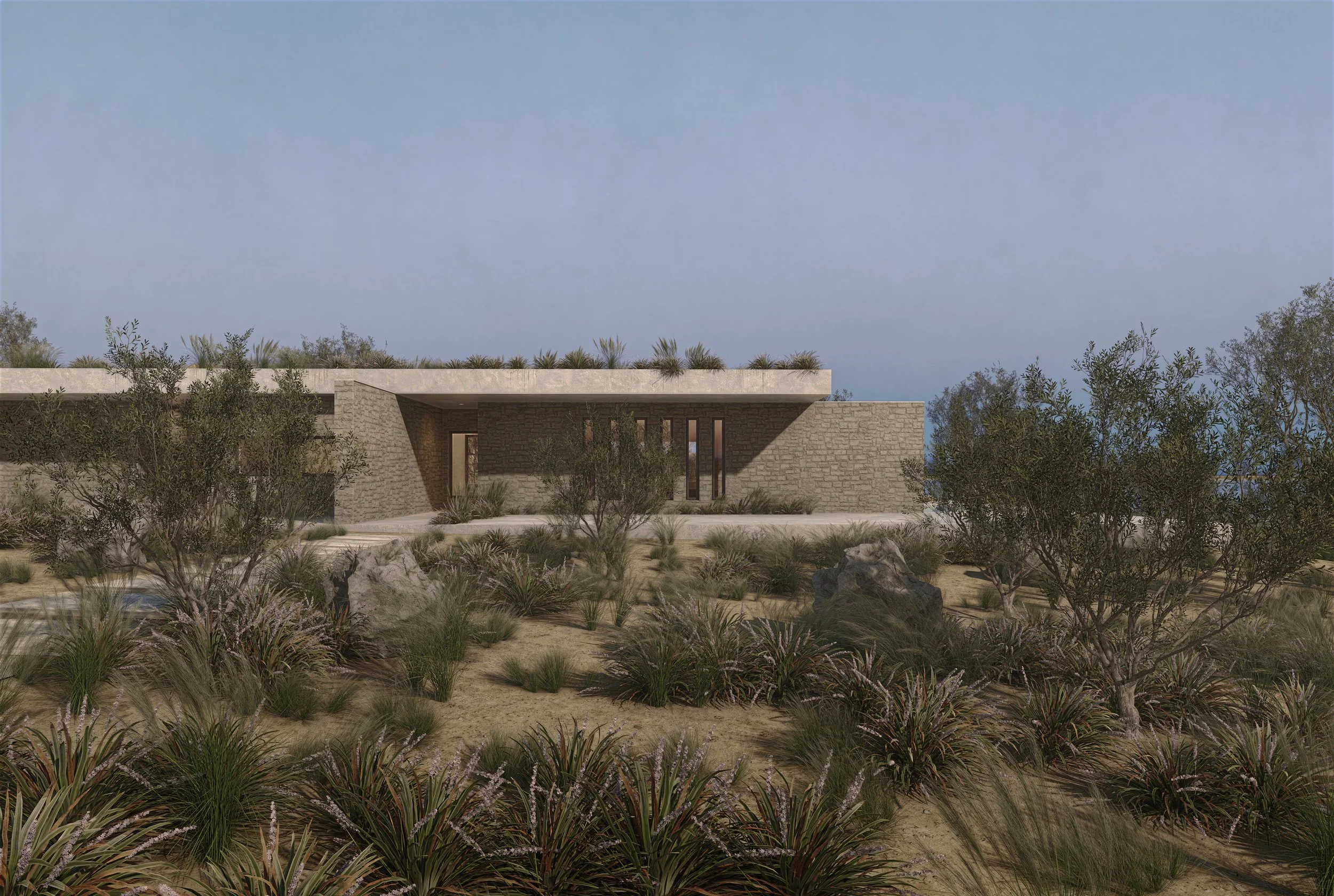Between shadow and salt, architecture learns to rest — as summer becomes a state of being.