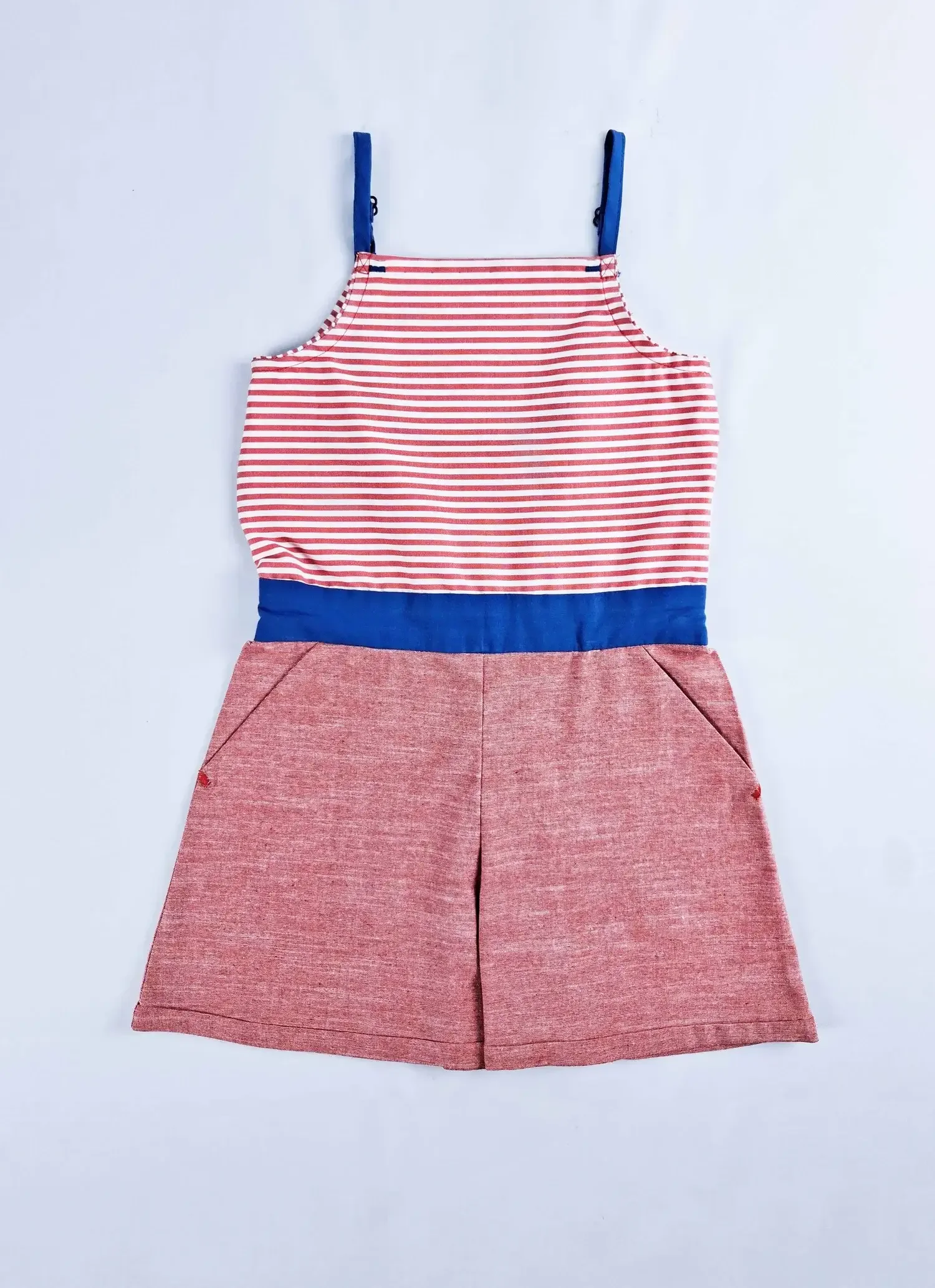 COMBINAISON MARINE - rouge, blanc et bleu - pour fille