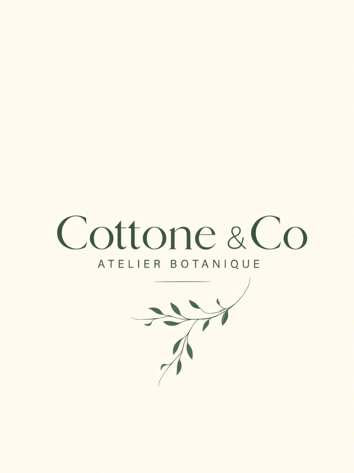 Announcing our new name: 

Cottone &amp; Co | Atelier Botanique

#cottoneandco