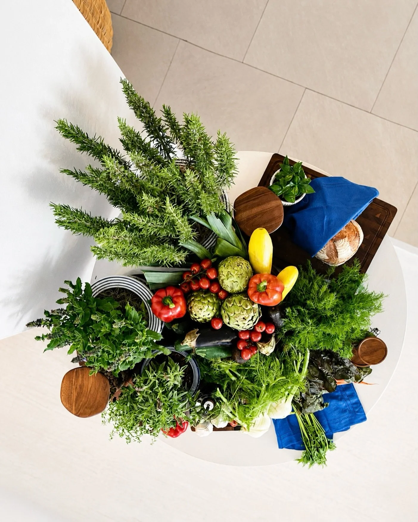 Fresh ingredients, layered textures, and a table set for effortless entertaining &mdash; the kind of dinner party prep that feels as beautiful as the meal itself. Designed and styled by Cottone &amp; Co with a perfect balance of color, warmth, and co