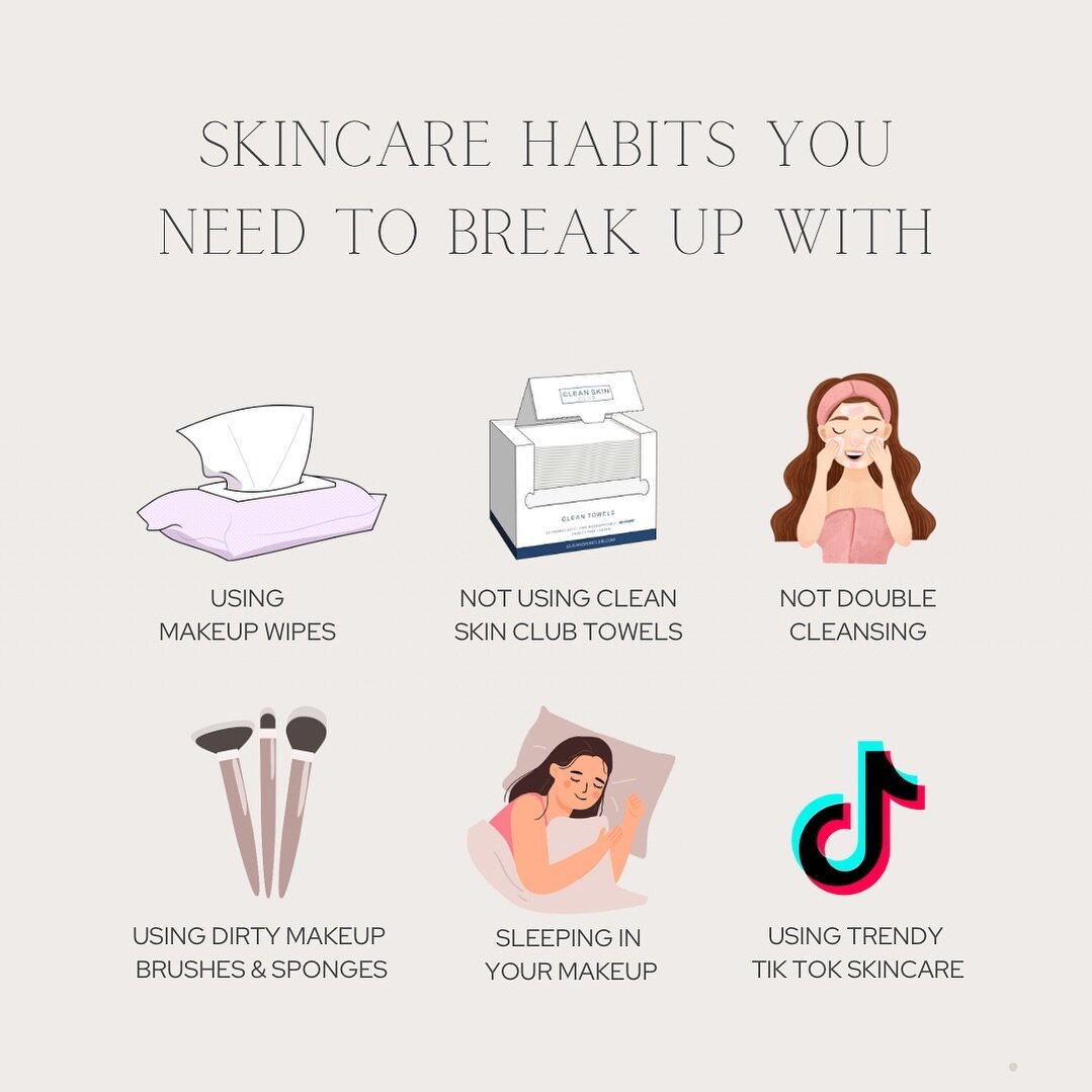 GIRL! It&rsquo;s time to say goodbye to these skincare habits that are holding you back from achieving that healthy, beautiful, and glowing skin you deserve! Let's break up with them and embrace a skincare routine that will make you feel like a total