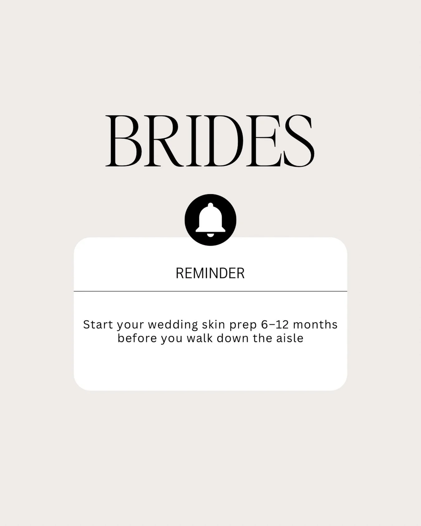 Your wedding day is one of the most important days of your life, and you deserve to feel like the most confident, beautiful version of yourself 🤍💍 

You&rsquo;re investing in your dress, your hair, your makeup&hellip;your skin should be part of the