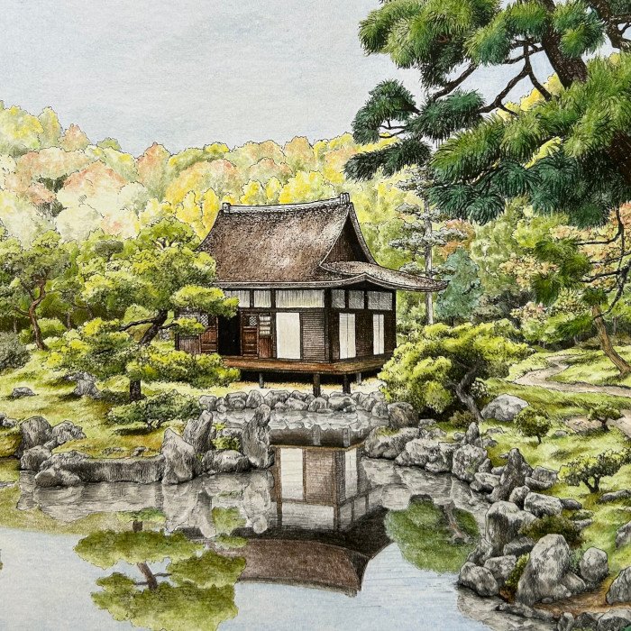 Silver Pavilion in Kyoto