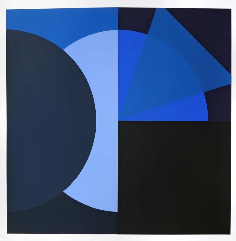 Kinda Blue, B, screenprint, 30" x 30"