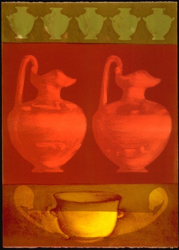 Five, Two, One, monotype, 42" x 30"