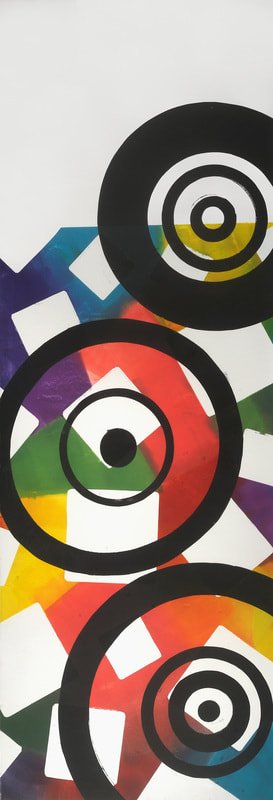 Record Target II,
monotype, 65" x 23"