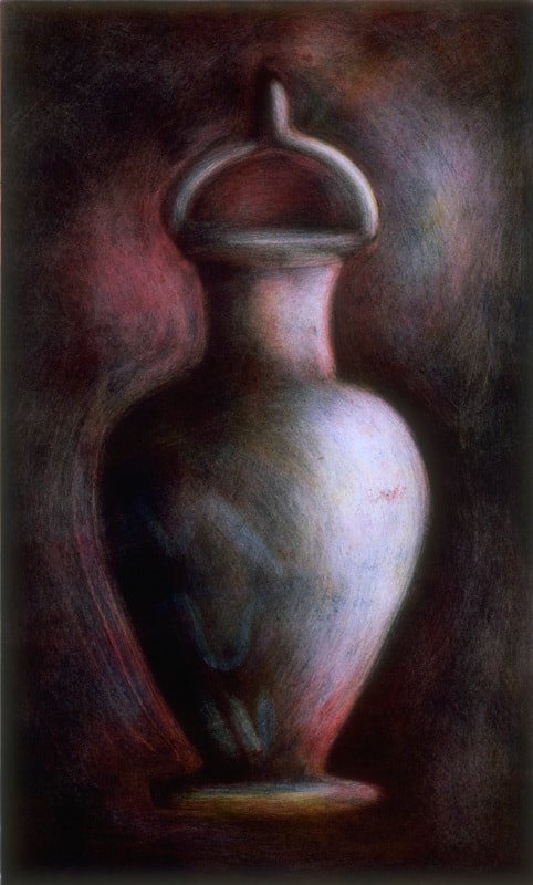 Vase Purple, monotype, 
36" x 22" image, 42" x 30" paper