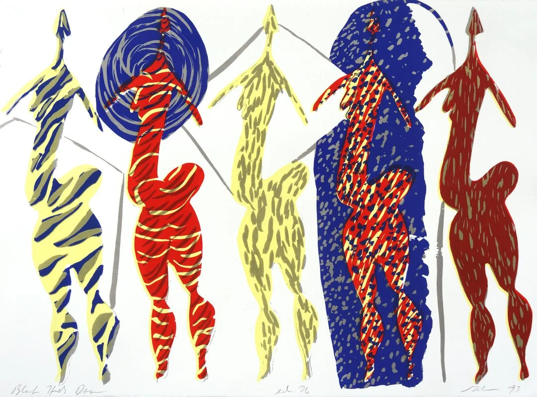 Lovely Ladies, screenprint, 15" x 22"