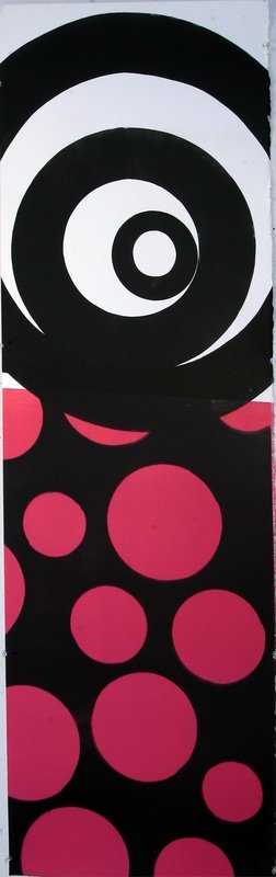 Purple Spots, 
monotype, 56" x 19.5"
