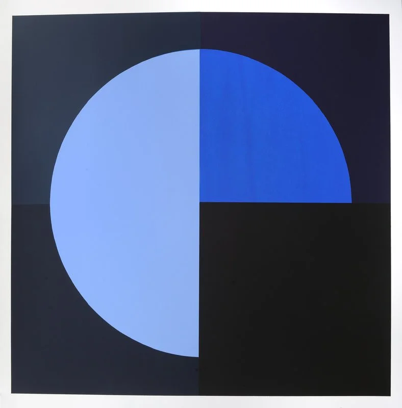 Kinda Blue, A, screenprint, 30" x 30"