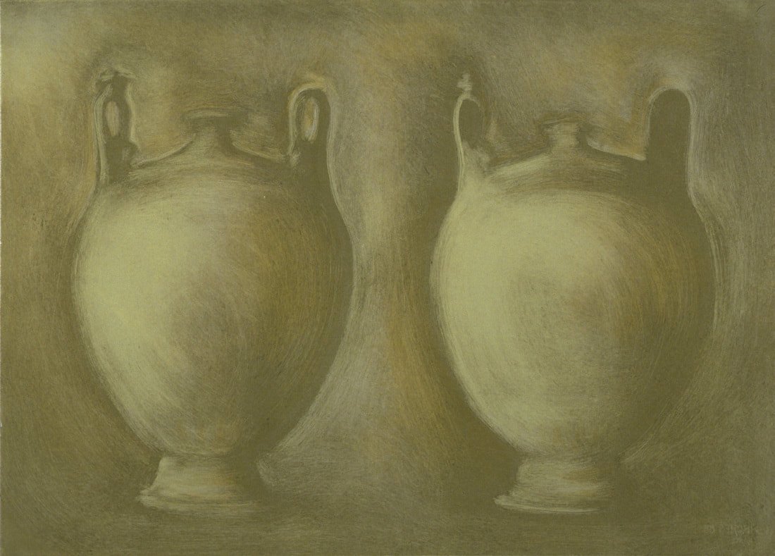 Two Ampulla, monotype, 30" x 42"