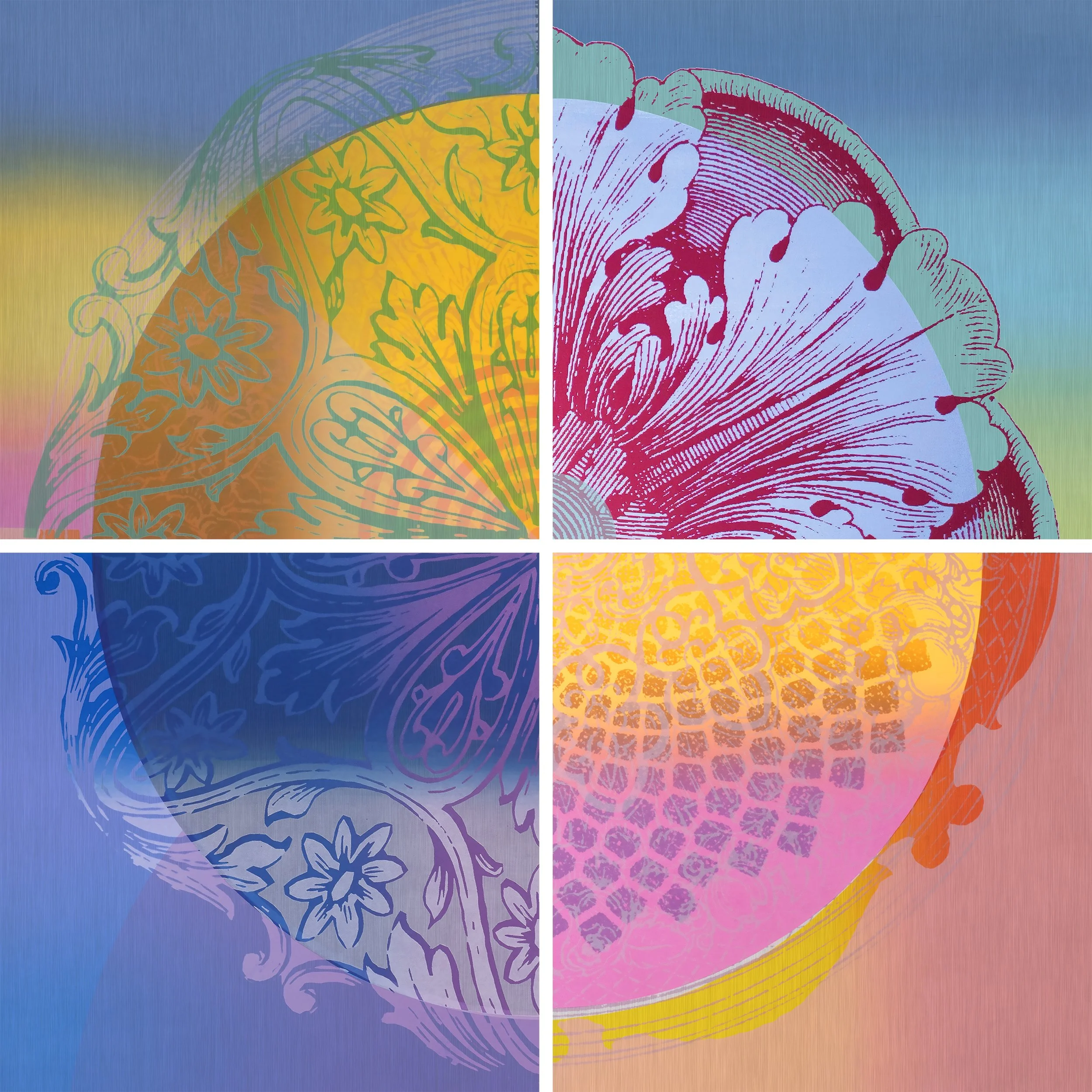 Susan J. Goldman, LEVER DU JOUR IV, 2026 pigment print on aluminum, 6’6” x 6’6”, ed. 5