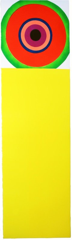 Yellow Target, 
monotype 65"x19.5"