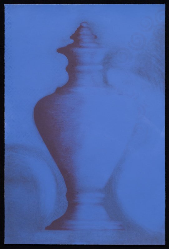 Blue Ginger, monotype, 42" x 24"