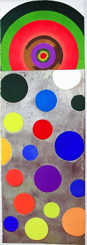 Target Totem I,
monotype, 65" x 23"