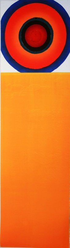 Orange Target,
monotype, 65" x 19.5"