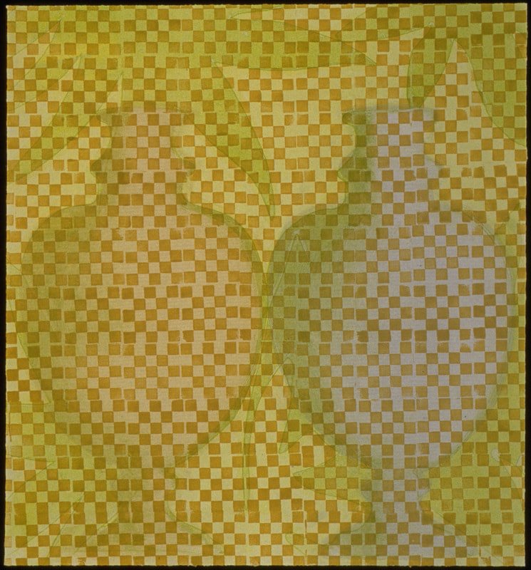 Pattern Vases IX, monotype, 24" x 24"