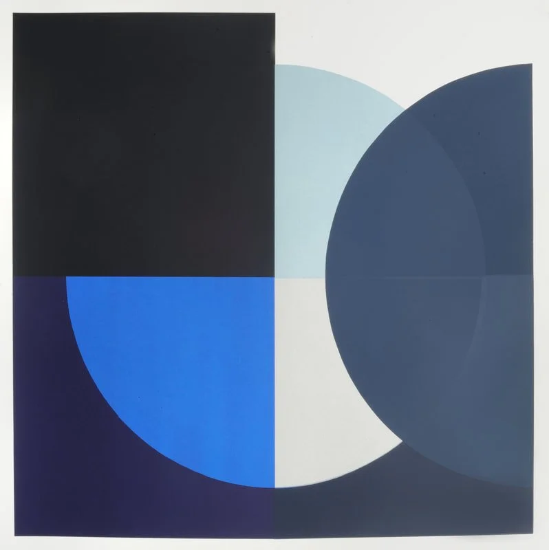 Kinda Blue, D, screenprint, 30" x 30"