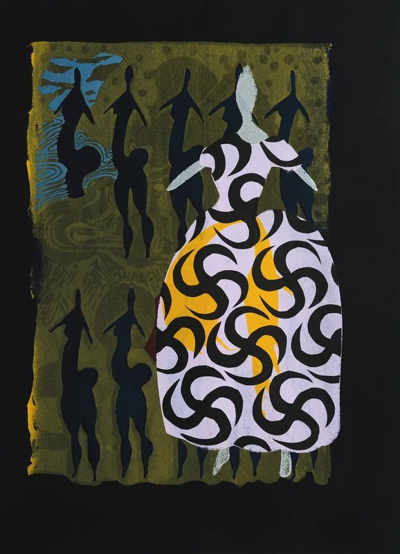 Hottentot Venus, screenprint, 30" x 22"