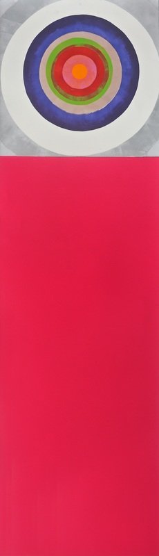 Pink Target, 
monotype, 65" x 19.5"