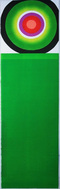 Green Target,
monotype 65"x19.5"