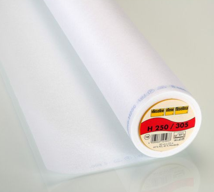 Vlieseline Interfacing Medium Weight Iron On White (H250)
