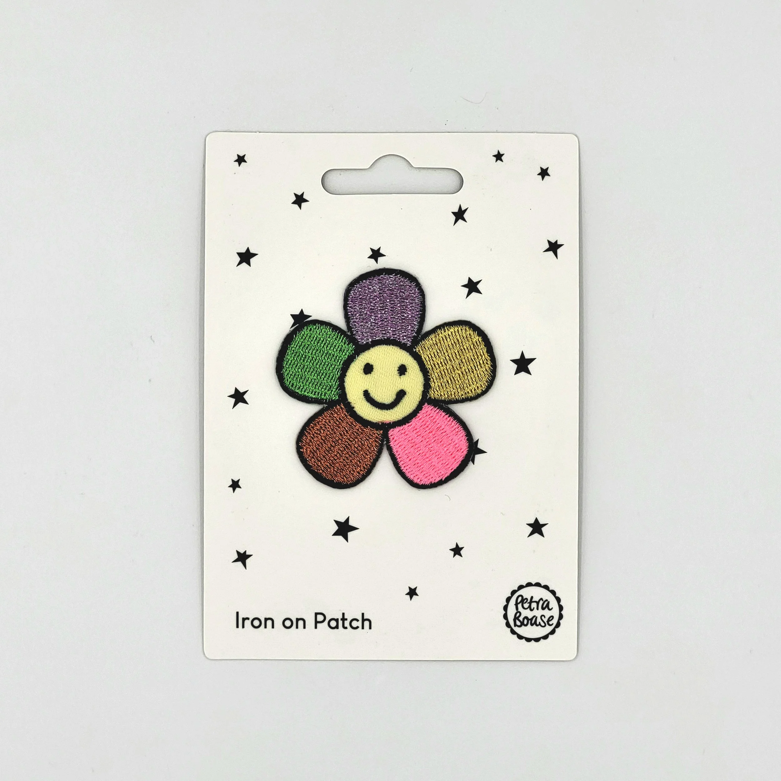 Happy Flower - Iron On Patch