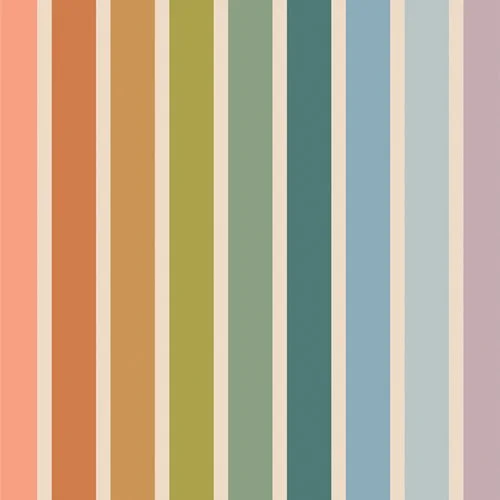 Slow Summer: Summer Stripe - cotton canvas