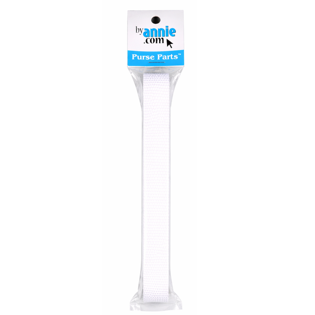 ByAnnie 1" Polypro Strapping: White - 3 Yards