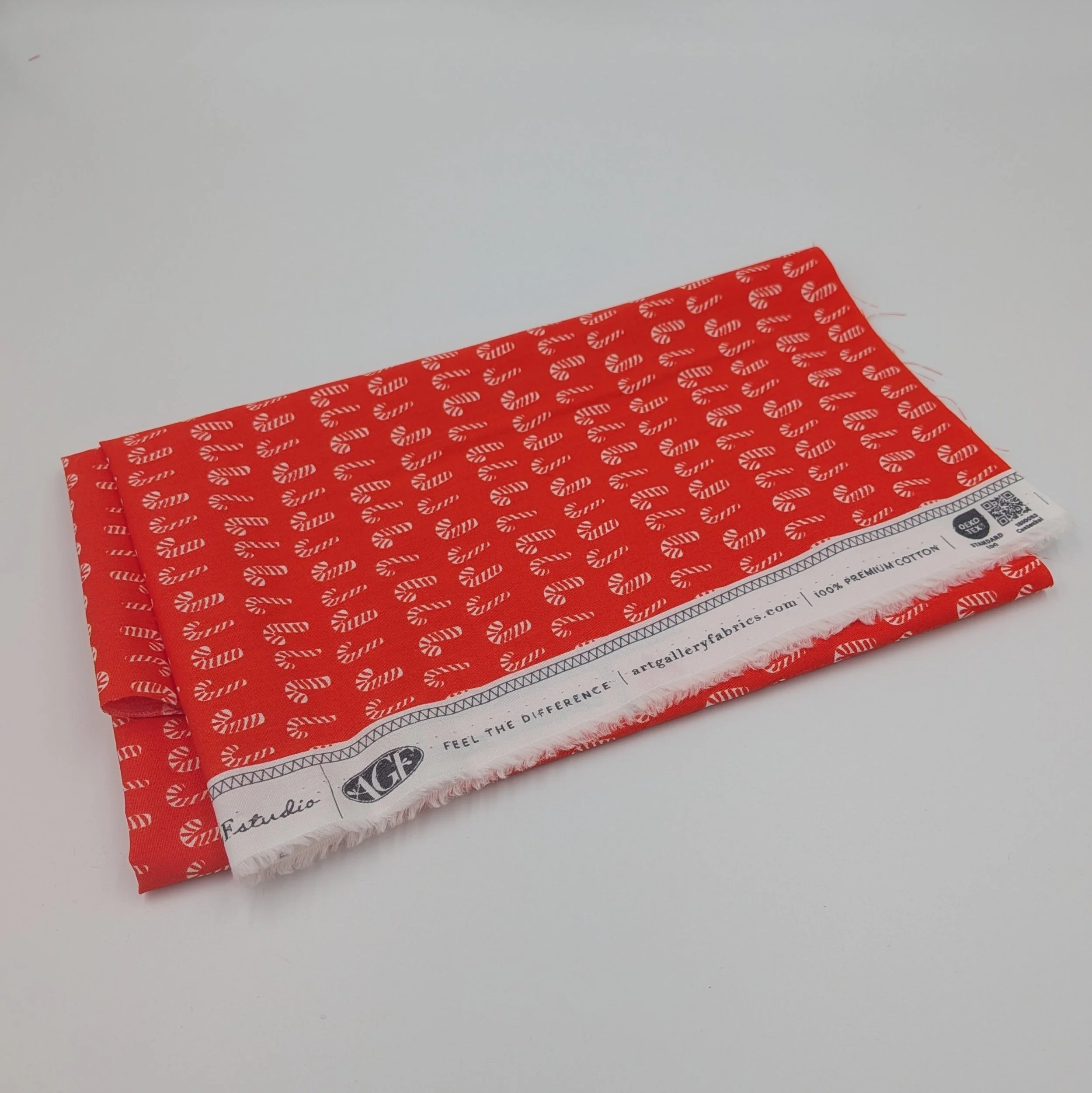 Fat Quarter remnant - AGF Christmas In The Cabin: Peppermint Parade