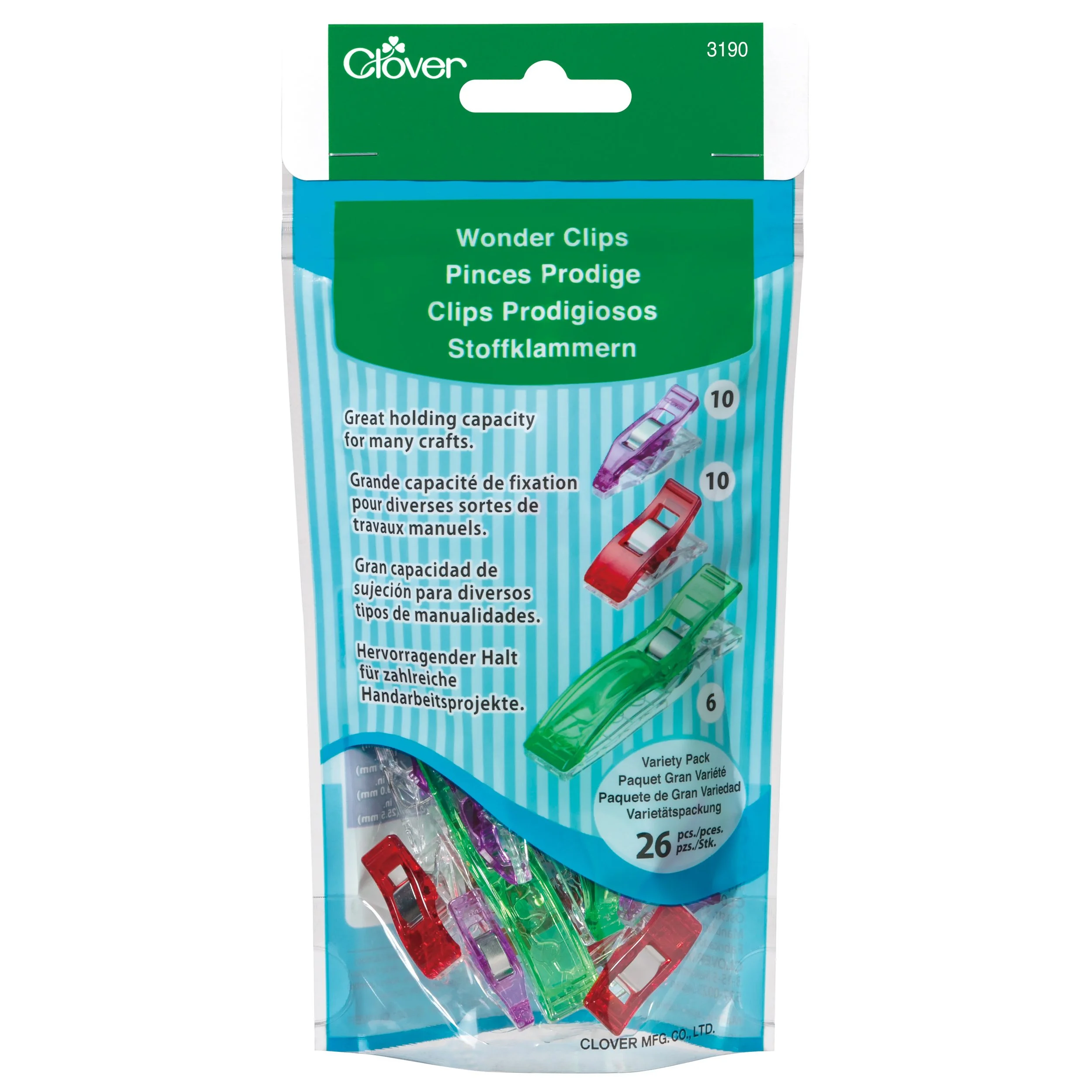 Wonder Clips - assorted sizes (26 pieces)