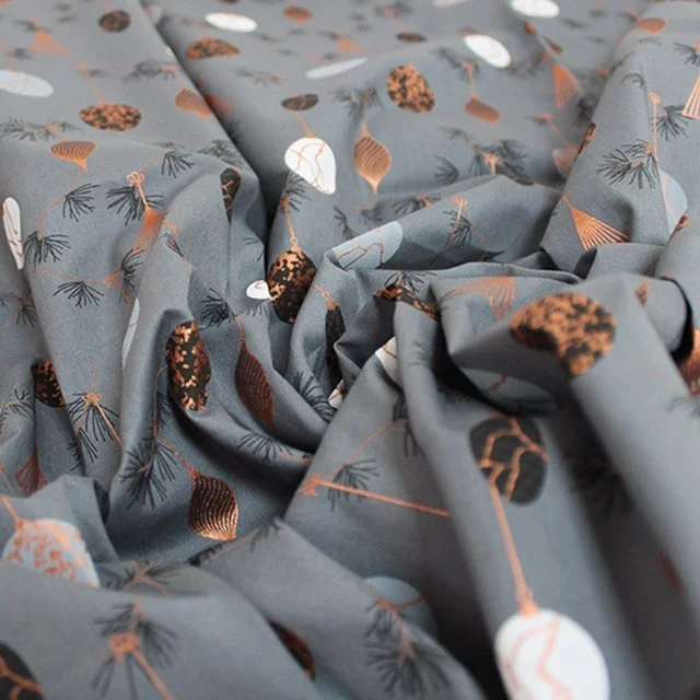 Contemporary Christmas Decorations Cotton - grey