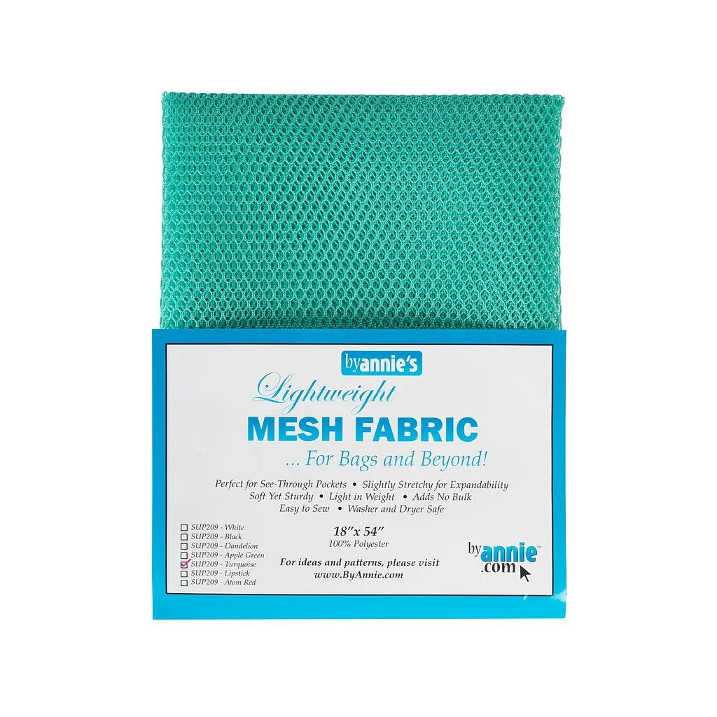 Lightweight 'Turquoise' mesh fabric (18in x 54in)
