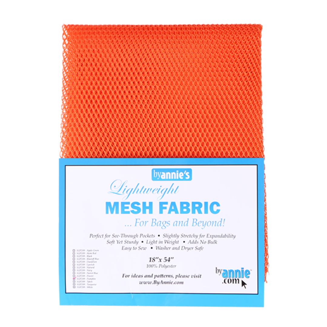 Lightweight 'Pumpkin' mesh fabric (18in x 54in)