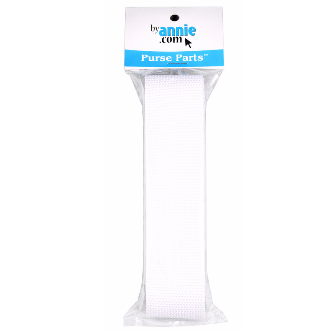 ByAnnie 1.5" Polypro Strapping: White - 3 Yards