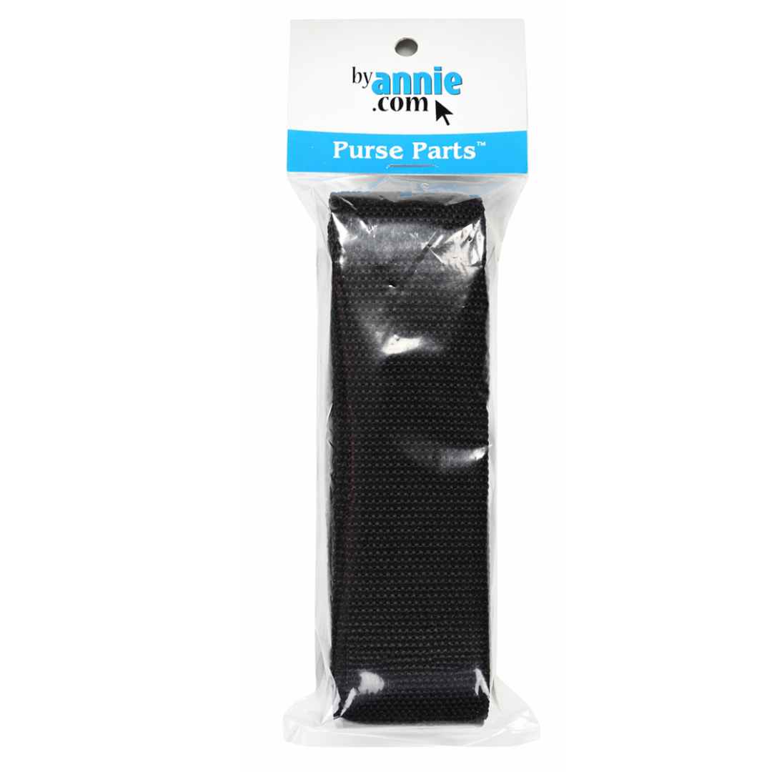 ByAnnie 1.5" Polypro Strapping: Black - 3 Yards