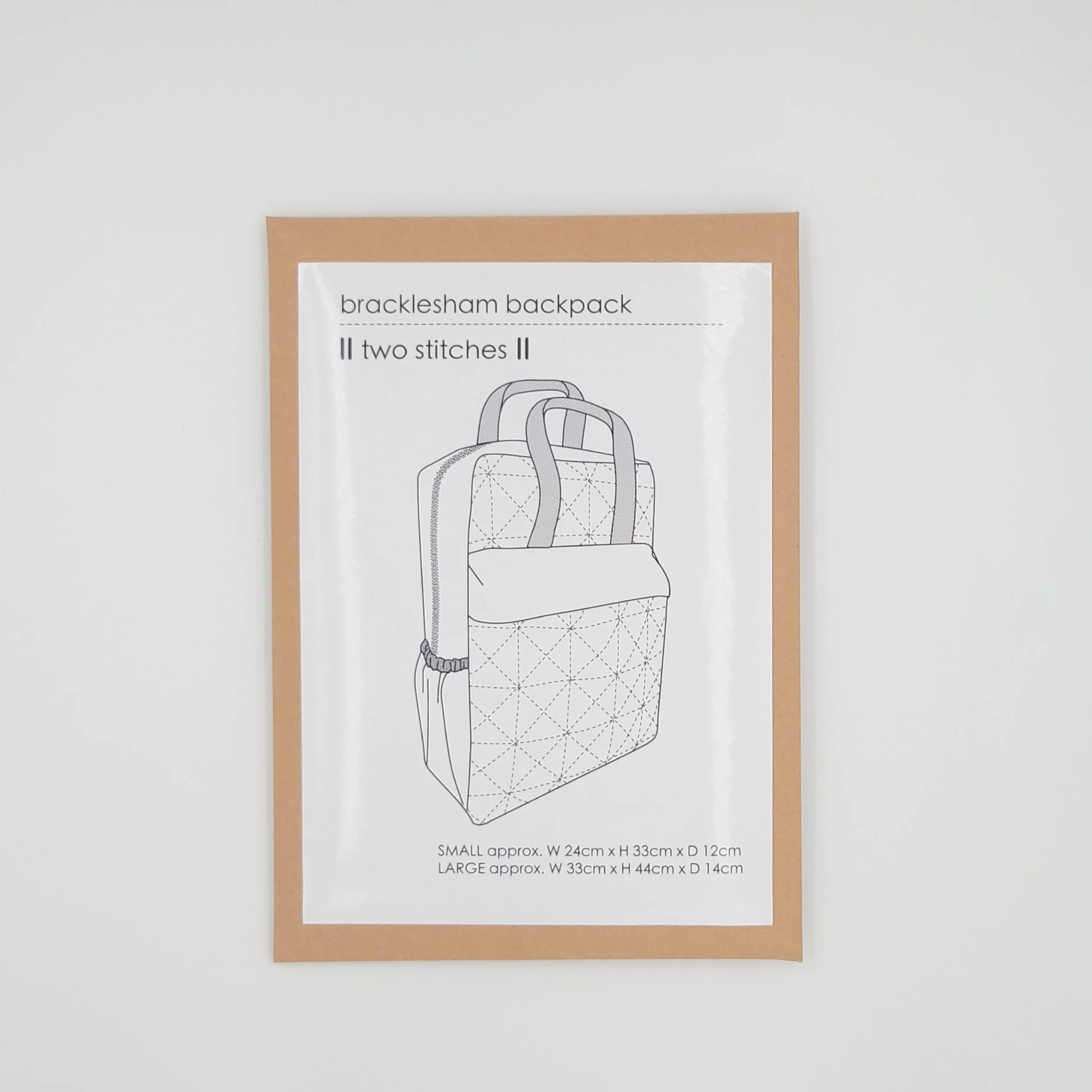 Two Stitches Patterns: Bracklesham Backpack