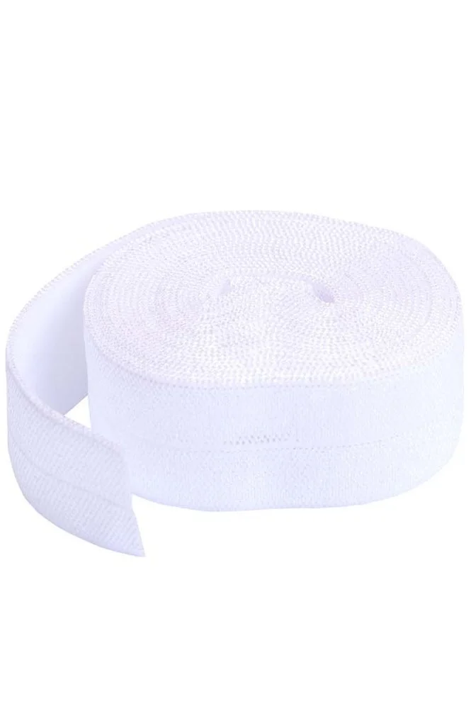 [SUP211-2-WHITE] FOLD-OVER ELASTIC, 20mm - 2 YARD PACKAGE (White).jpg