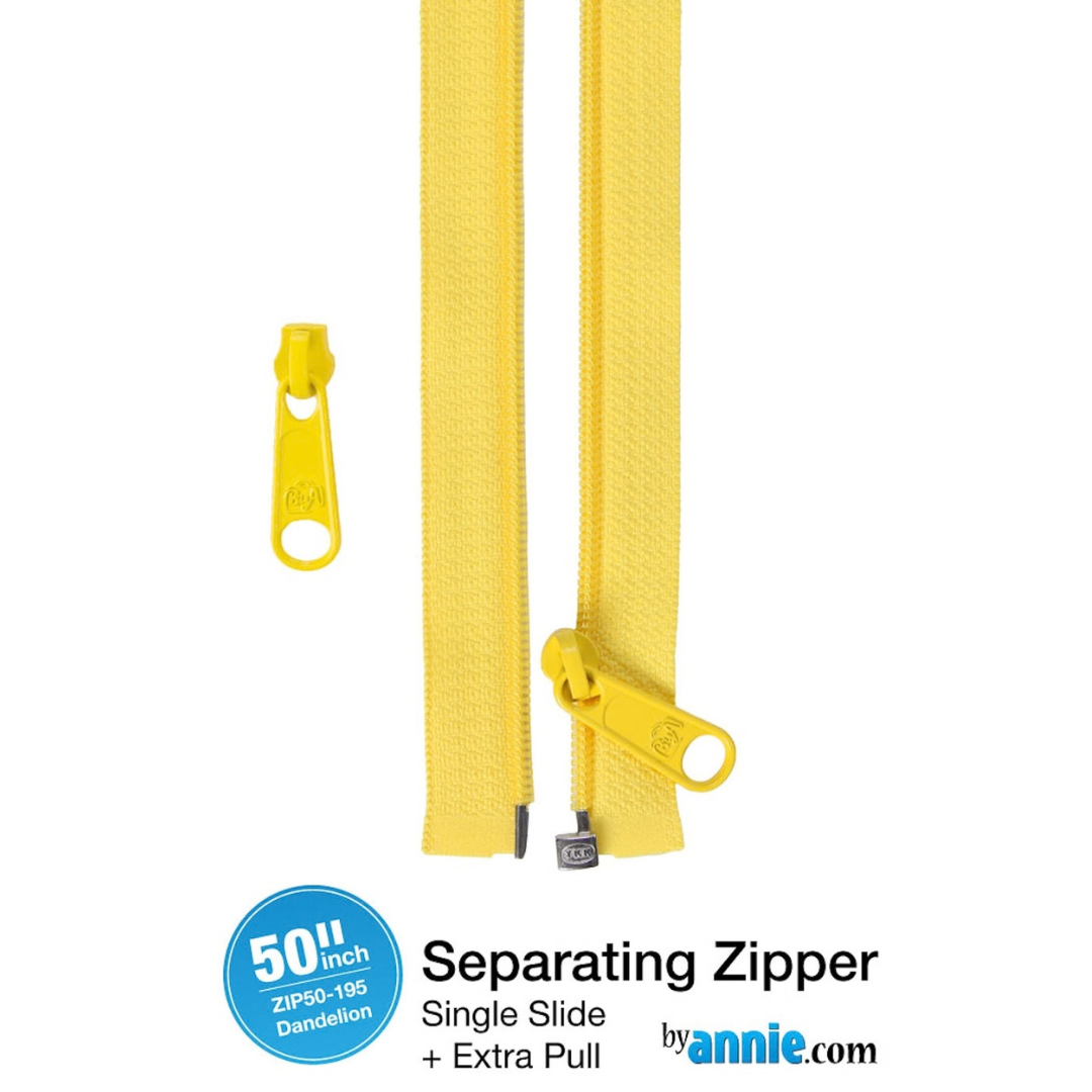 By Annie Separating Zipper 50in - Dandelion
