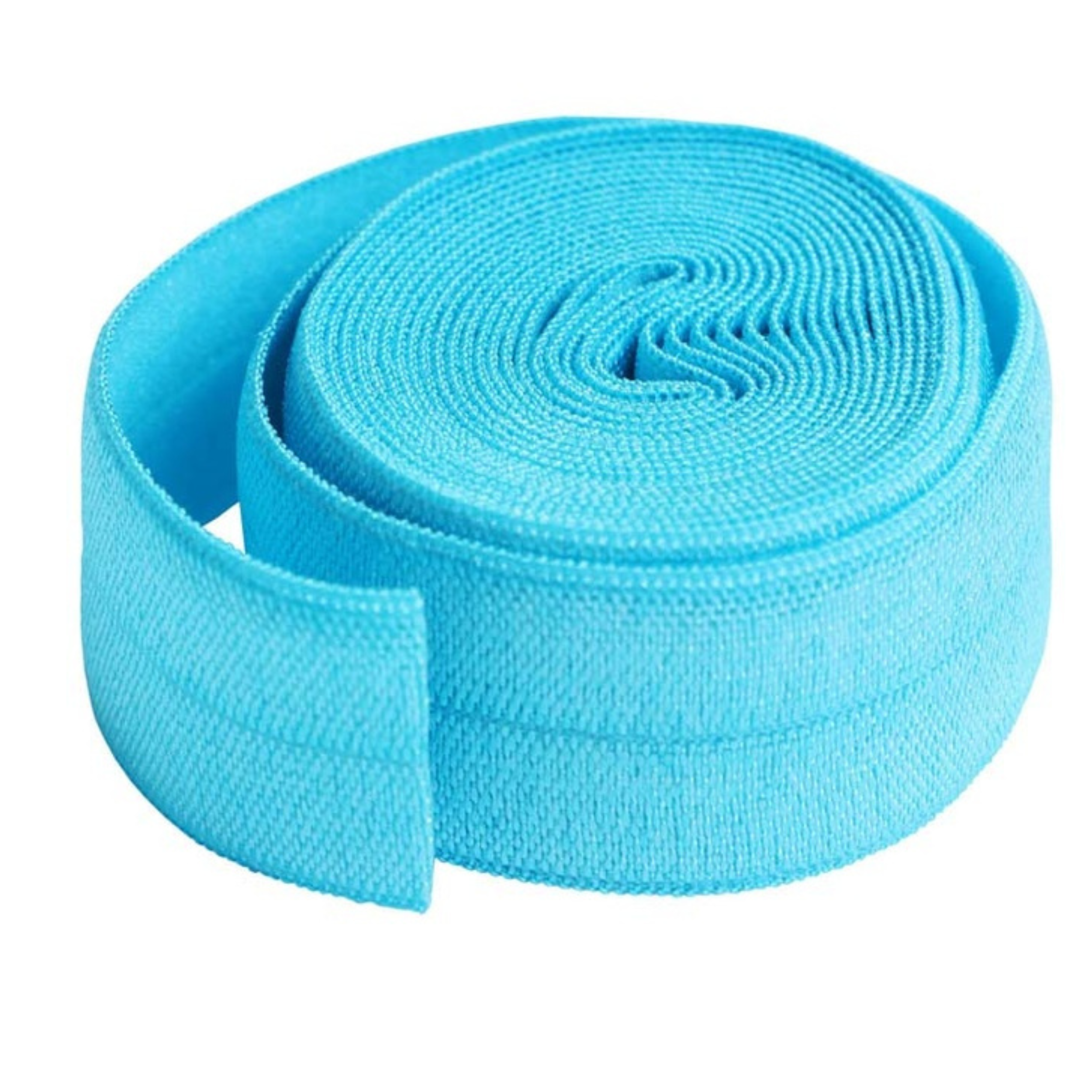 Fold-over elastic - Parrot Blue 20mm - 1.8m (2 yds)