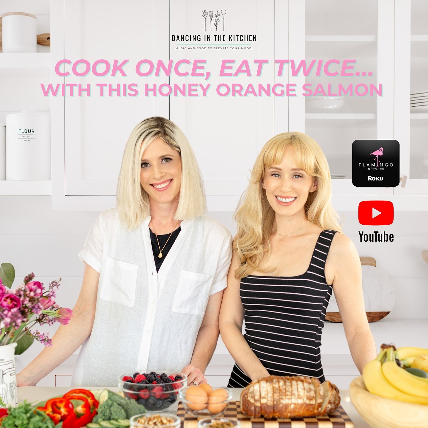 Our new episode is LIVE now! Why cook twice when you can cook once and turn it into multiple meals?!

This week on Dancing in the Kitchen, we&rsquo;re serving up a Honey Orange Salmon recipe (YUM) that transforms into a fresh Blueberry Citrus Salmon 