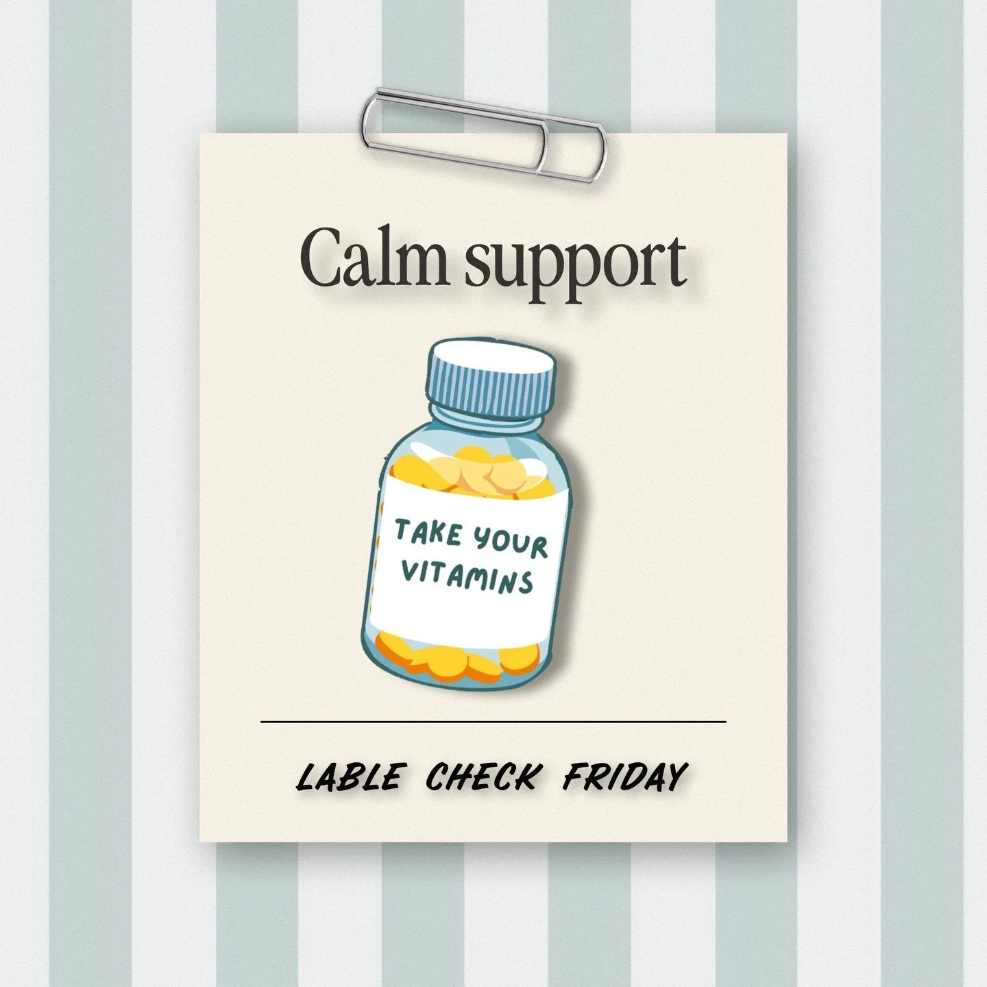 🎨 𝗟𝗔𝗕𝗘𝗟 𝗖𝗛𝗘𝗖𝗞 𝗙𝗥𝗜𝗗𝗔𝗬

Supplements for calm and stress support are everywhere.
But not every &ldquo;relax&rdquo; formula works the same way 👀

𝗠𝗮𝗴𝗻𝗲𝘀𝗶𝘂𝗺 𝘁𝘆𝗽𝗲𝘀
Magnesium glycinate is often used for relaxation and sleep s