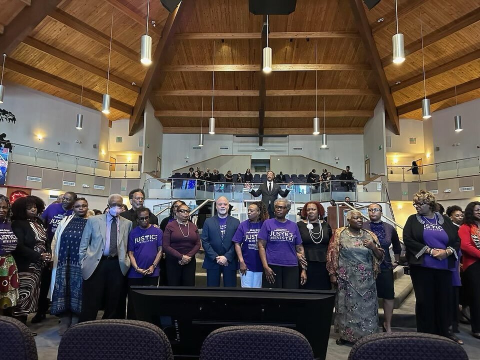 40 Bible-Based Fellowship Church Justice Ministry members getting commissioned on Sunday as they prepare to go out and invite 3 others to join them at the April 16th Nehemiah Action 

At our Nehemiah Action, we will have over 1,300 community members 