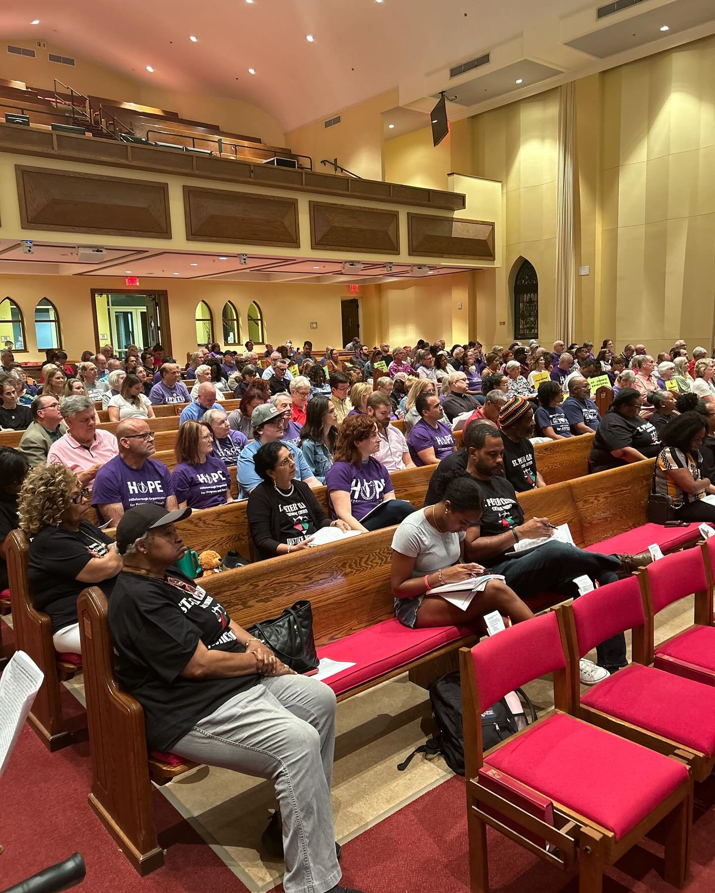 Nearly 250 HOPE Clergy and Leaders came together on Monday to move forward our justice work together!

It was exciting to welcome our newest member congregation, Beulah Baptist Institutional Church, hear updates and testimonies on our issue work, and