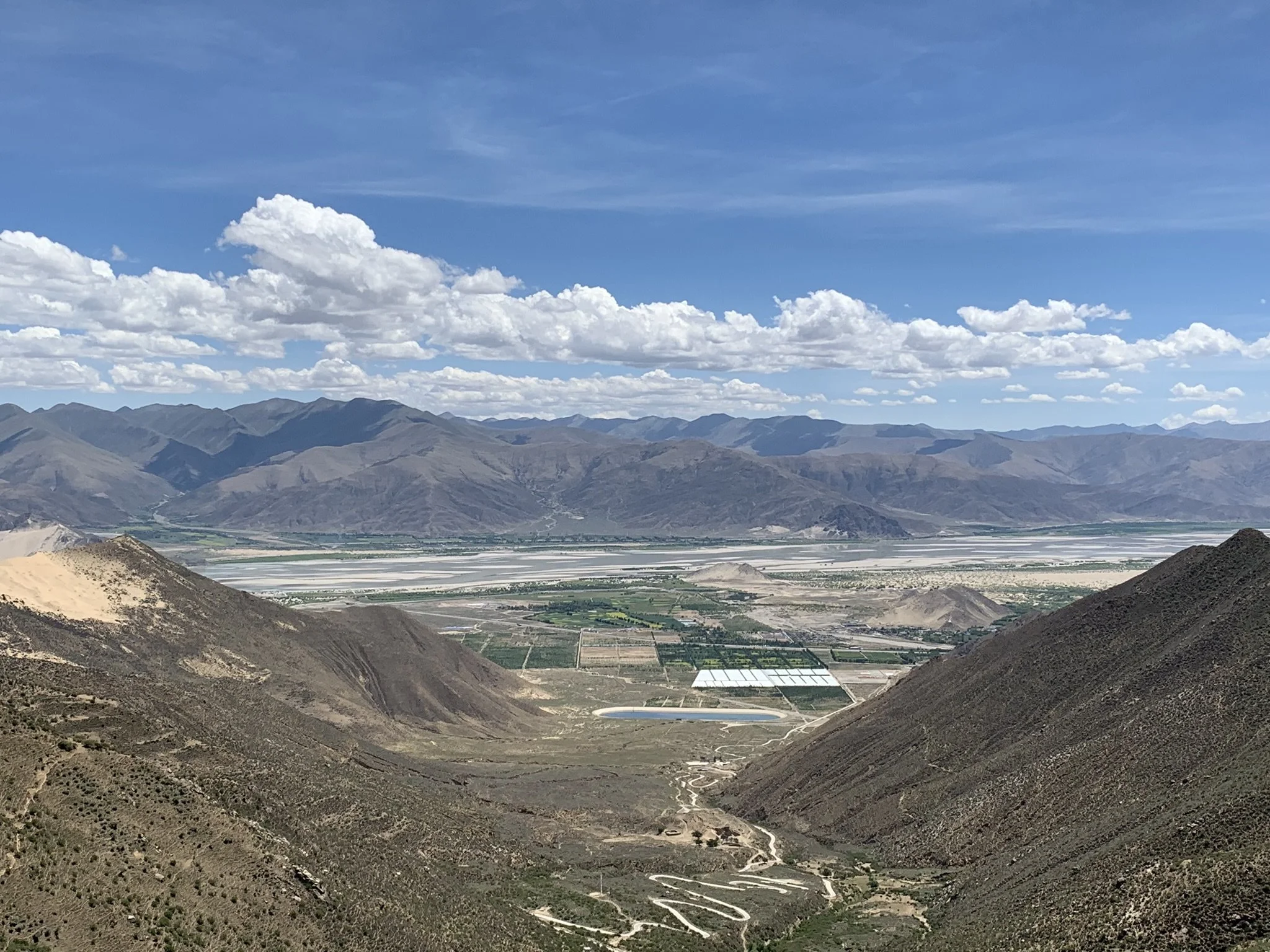 Chimphu vista from Yeshe Tsogyal Cave